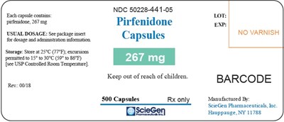 pirfenidone-06.jpg PRINCIPAL DISPLAY PANEL - 267 mg 500 Capsules - pirfenidone 06