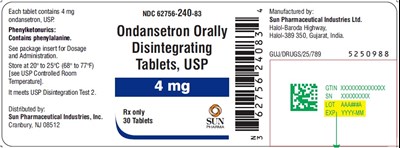 Spl-ondansetron-odt-label-4mg (Spl Ondansetron Odt Label 4mg)