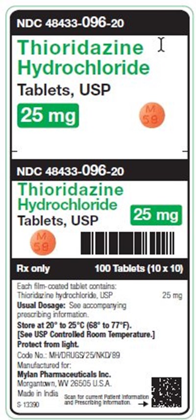 Thioridazine Hydrochloride 25 mg Tablets, Usp Unit Carton Label (Image 03)