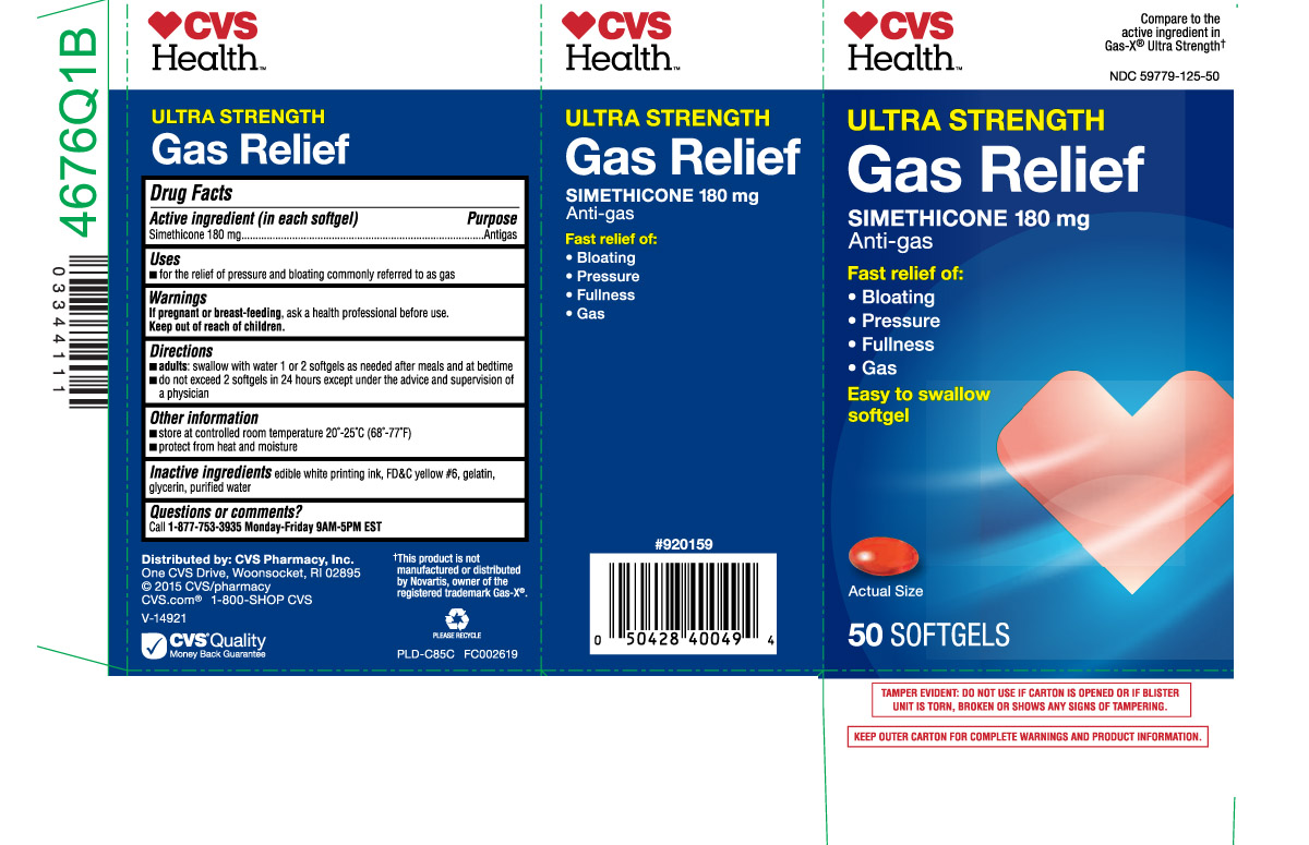 NDC 59779125 Gas Relief Ultra Strength Simethicone