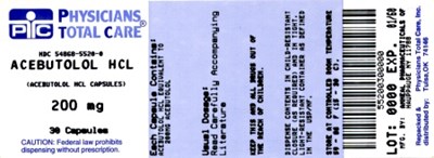 Image Of 200 mg Package Label (5520)