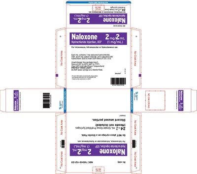 PACKAGE LABEL - PRINCIPAL DISPLAY – Naloxone 2 mL Shelf Carton Panel - nal01 0006 12