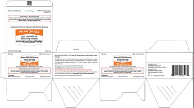 methylprednisolone-fig4.jpg PACKAGE LABEL-PRINCIPAL DISPLAY PANEL - 125 mg per vial - Container-Carton (25 Vials) - methylprednisolone fig4