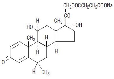 Methylprednisolone Sodium Succinate Chemical Structure - methylprednisolone str