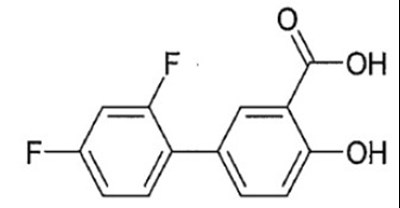 diflunisal-tablets-usp-structure.jpg image description - diflunisal tablets usp structure