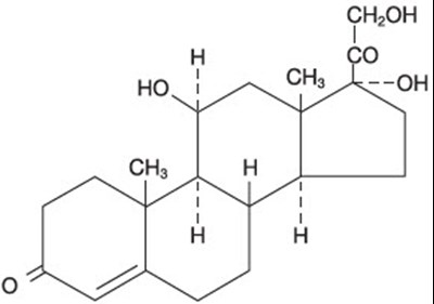 Chemical Structure - hydrocortisone 01