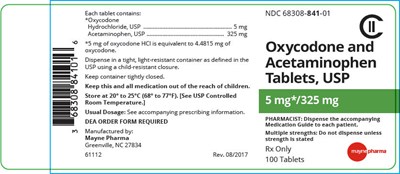 oxy-apap-03.jpg PRINCIPAL DISPLAY PANEL - 2.5 mg/325 mg Tablet Bottle Label - oxy apap 03