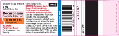 roc04-0006-06.jpg PACKAGE LABEL – PRINCIPAL DISPLAY PANEL – Rocuronium 5 mL Multiple Dose Vial Label - roc04 0006 06
