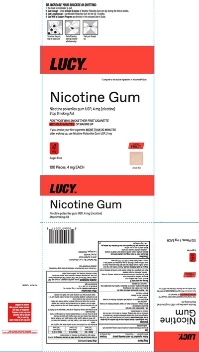 Nicotine Polacrilex 4 mg (nicotine) (Nicotine 4 mg Fruit Coated Usp Gum 1)
