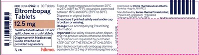 12.5 mg Bottle Label (Eltrombopag 12 5mg Bl)