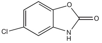 Chemical Structure - chlorzoxazone 01