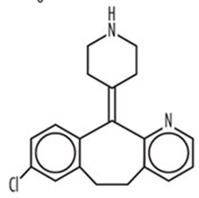 "image Description" (Desloratadine Tabs Structure)