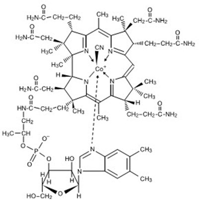 cyanocobalamin-01.jpg Chemical Structure - cyanocobalamin 01