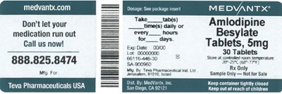Amlodipine Besylate 5mg Tablets (213502a2 F667 4da6 A4b9 462eb303c401 04)