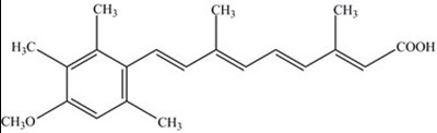 Acitretin structural formula - image 01