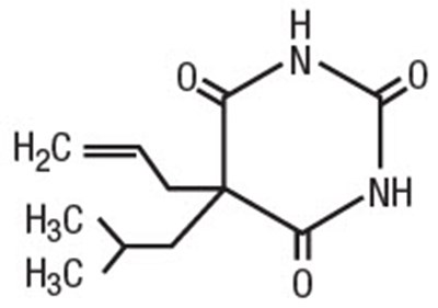 Chemical Structure - butalbital 01