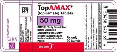 PRINCIPAL DISPLAY PANEL - 50 mg Tablet Bottle Label - topamax 05