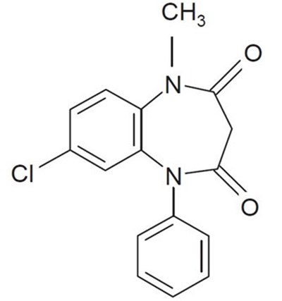 clobazam-01.jpg Chemical Structure - clobazam 01
