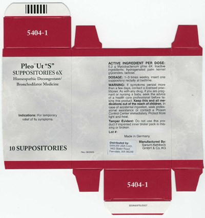 Principal Display Panel (10 Suppositories Carton)