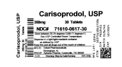 71610-0617-30.jpg Bottle Label 350 mg - 71610 0617 30