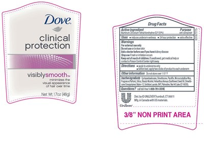 Dove Clinical Protection Visibly Smooth Wild Rose 1.7 Oz Pdp (Doveclinwildrosepdp)