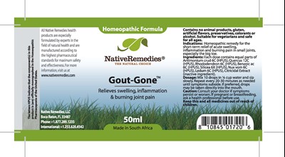bottle label - GoutGone