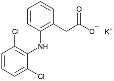 Diclofenac Potassium Structural Formula (Image 01)