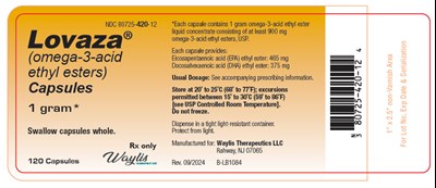 PRINCIPAL DISPLAY PANEL - 1 gram Bottle Label - lovaza 03