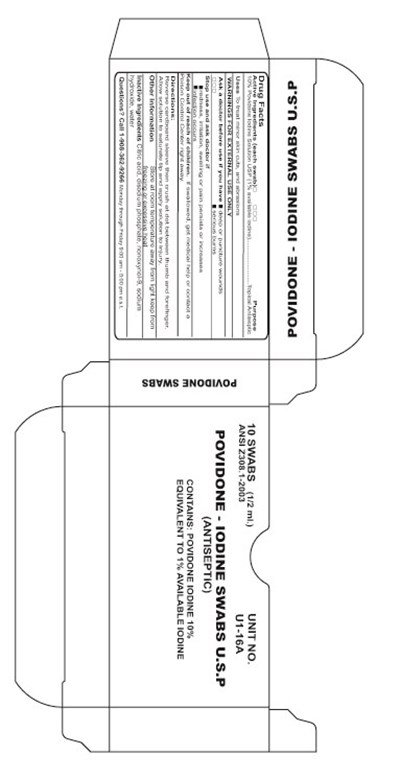 Povidone Iodine Swab (U116apovswab)