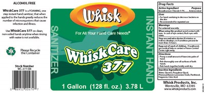 Product Label - 1 Gallon Short Neck Bottle - ShortNeckWC377SN