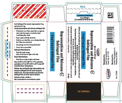 Buprenorphine And Naloxone Sublingual Film 8 mg/2 mg (8 2mg)