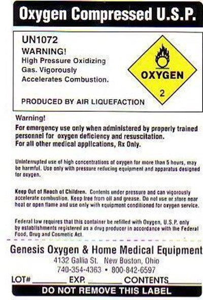 Hp Label (Genesis Hp Ox)