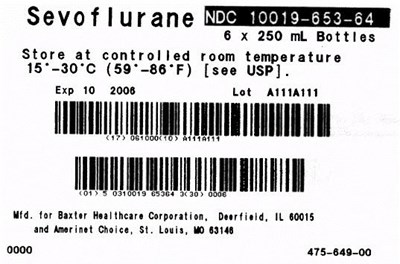 Sevoflurane Amerinet Choice Representative Carton Label (Image 14)