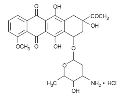structural formula - daunorubicin hydrochloride 1