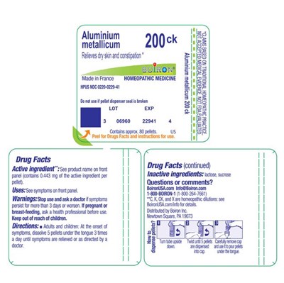 Label (Aluminium Metallicum 200ck Label)