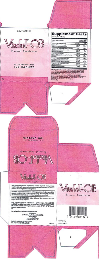 vitafol-01.jpg PRINCIPAL DISPLAY PANEL - 100 Caplet Carton - vitafol 01