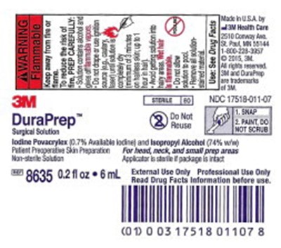 Principal Display Panel – 6 mL Applicator Label (3mx07 0004 06)