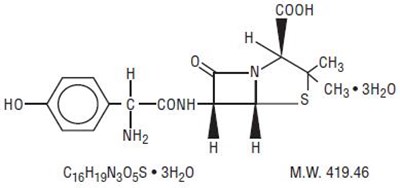 Amoxicillin Chemical Structure - amoxiclav str1