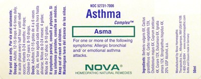 Asthma Complex Bottle (Nova Asthma Bottle)