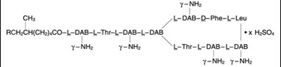 The Chemical Structure For The Active Ingredient Polymyxin B Sulfate (Maxitrol Ointment 02)