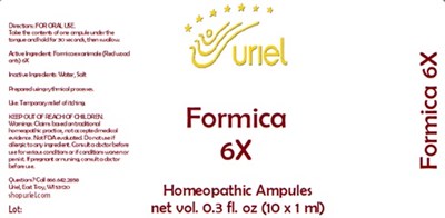 Formica Label Formica 6x - Images NDC 48951-4186
