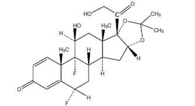fluocinolone-01.jpg Chemical Structure - fluocinolone 01
