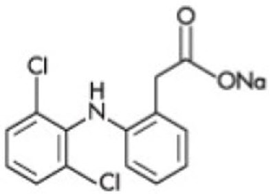 Chemical Structure - diclofenac 01