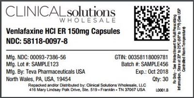 Venlafaxine HCl ER 150mg capsule 30 count blister card - image 07