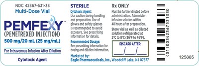 25mg/ml Vial Label (Pemfexy Figure 10)