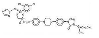 Itraconazole Structure (Itraconazole Structure)