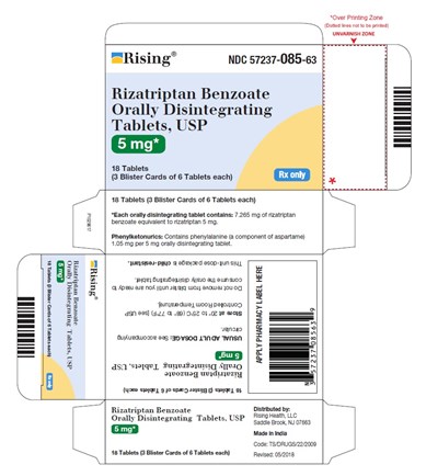 PACKAGE LABEL-PRINCIPAL DISPLAY PANEL - 5 mg Unit-Dose Pack (18 Tablets) - rizatriptan fig6