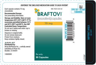 braftovi-04.jpg PRINCIPAL DISPLAY PANEL - 50 mg Capsule Bottle Carton - braftovi 04