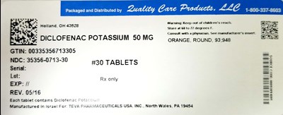 DiclofenacPotassium50mgTEVA.jpg image description - DiclofenacPotassium50mgTEVA