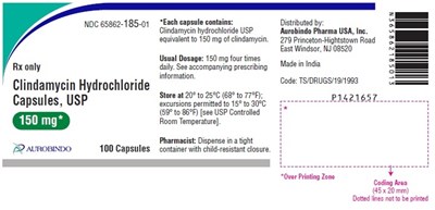 clindamycin-fig1.jpg PACKAGE LABEL-PRINCIPAL DISPLAY PANEL - 150 mg (100 Capsules Bottle) - clindamycin fig1